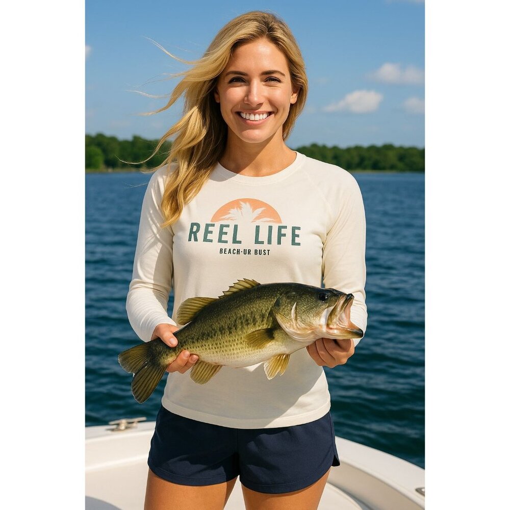 Reel Life NWT Women’s Jax Beach UV Long Sleeve White Top XXL  Beach Fishing
